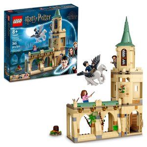 LEGO Harry Potter Hogwarts Courtyard: Sirius's Rescue 76401 Castle Tower Toy, Co